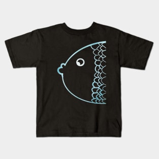 Colorful karp rainbow cyan Kids T-Shirt